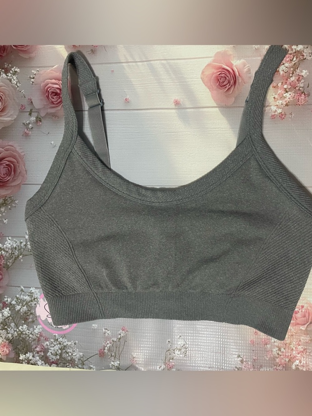 Old Navy Charcoal Seamless Wireless Bralette